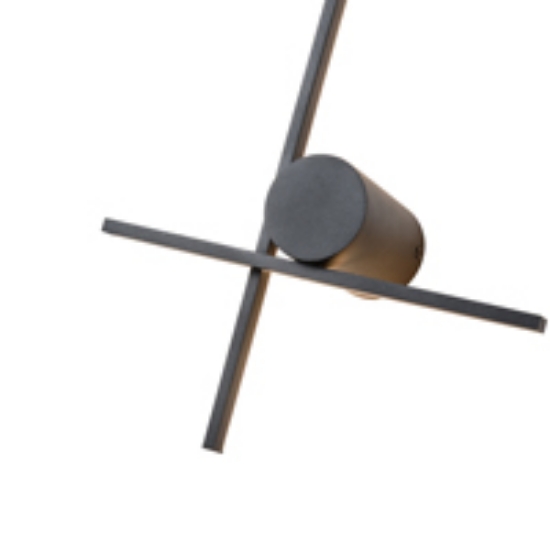 Imagine Lumină de perete metal-acrilic LED 12W 840Lm 3000K 600X260X60mm "Right" Negru Arte Illumina Clio