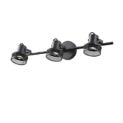 Imagine Spotlight de tavan metalic 3 lumini 3XGU10 max 5W 640X100X300mm negru Arte Illumina Solun