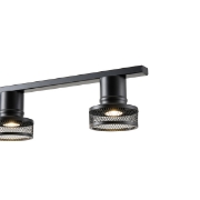 Imagine Spotlight de tavan metalic 5 lumini 5XGU10 Max 5W 1180X100X1180mm negru Arte Illumina Solun