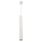 Imagine Lumină suspendată cilindrică din aluminiu cu un singur corp 1XGU10 Max 15W ϕ65X300mm Alb Arte Illumina Cylider