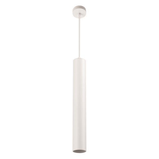 Imagine Lumină suspendată cilindrică din aluminiu cu un singur corp 1XGU10 Max 15W ϕ65X300mm Alb Arte Illumina Cylider