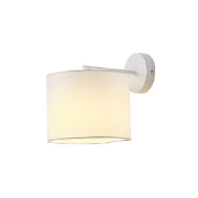 Imagine Aplica de perete metal-textil cu un singur punct de lumină 1XE14 Max 8W Ø265X235mm alb Arte Illumina Cloud