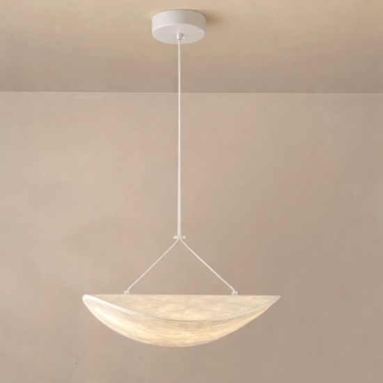 Imagine Lampa suspendată Tyvek LED 9W 405Lm 3000K 400mm alb Arte Illumina Nefi