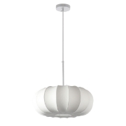 Imagine Lampa suspendată Tyvek-Metal cu un singur bec 1xE27 max 15W Ø400x165mm alb Arte Illumina Pompia