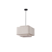 Imagine Lumină suspendată din țesătură, 1xE27, max 15W, 400x1090mm, crem, Arte Illumina MUSA