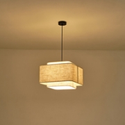 Imagine Lumină suspendată din țesătură, 1xE27, max 15W, 400x1090mm, crem, Arte Illumina MUSA