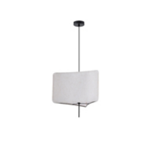 Imagine Lampa suspendată din material, unică, 1xE27, max 15W, 480x900mm, crem, Arte Illumina Tuscany