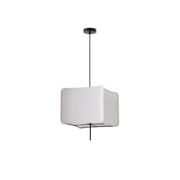 Imagine Lumină suspendată din material, un singur corp 1xE27 max 15W 480x900mm crem Arte Illumina Tuscany