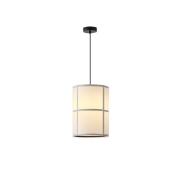 Imagine Lumină suspendată din material, un singur corp 1xE27 Max 15W Ø250X1180mm Negru Arte Illumina Era
