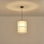Imagine Lumină suspendată din material, un singur corp 1xE27 Max 15W Ø250X1180mm Negru Arte Illumina Era