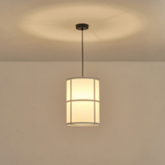 Imagine Lumină suspendată din material, un singur corp 1xE27 Max 15W Ø250X1180mm Negru Arte Illumina Era
