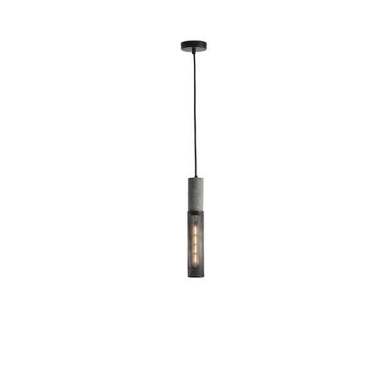 Imagine Lumină suspendată beton-metal unică 1xE27 max 15W 865X1880mm negru Arte Illumina Scouro