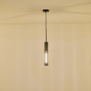 Imagine Lumină suspendată beton-metal unică 1xE27 max 15W 865X1880mm negru Arte Illumina Scouro