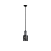Imagine Lustră din beton și metal cu un singur corp de iluminat 1xE27 Max 15W Ø120X1760mm neagră Arte Illumina Scouro