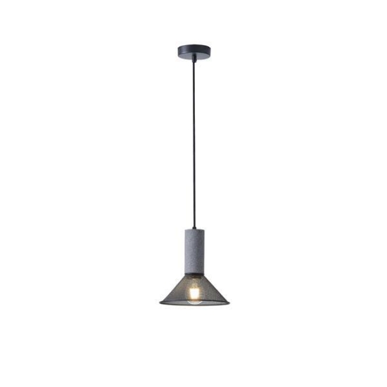 Imagine Lumină suspendată din beton și metal 1xE27 Max 15W 210x1720mm Negru Arte Illumina Scouro