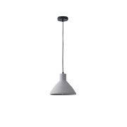 Imagine Lumină suspendată din beton cu un singur corp 1xE27 max 15W 240x1710mm gri Arte Illumina Yeso