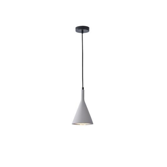 Imagine Lumină suspendată din beton cu un singur corp de iluminat 1xE27 Max 15W Ø150X1750mm gri Arte Illumina Yeso