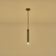 Imagine Lumină suspendată din beton cu LED 3W 280Lm 3000K Ø45X1800mm neagră Arte Illumina Salpico