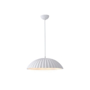 Imagine Lampa suspendată din gips cu un singur corp de iluminat 1XE27 Max 15W Ø500X1830mm Alb Arte Illumina Calco