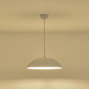 Imagine Lampa suspendată din gips cu un singur corp de iluminat 1XE27 Max 15W Ø500X1830mm Alb Arte Illumina Calco