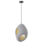 Imagine Lumină suspendată din poliesterină cu un singur corp 1XE27 max 15W 290X290X410mm gri Arte Illumina Alba