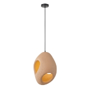 Imagine Lampa suspendată din poliesterină cu un singur bec 1XE27 max 15W 290X290X1810mm nisip ARTE ILLUMINA ALBA