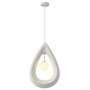Imagine Lumină suspendată din poliesterină cu un singur corp 1XG9 max 7W 330X200mm alb Arte Illumina Dropa