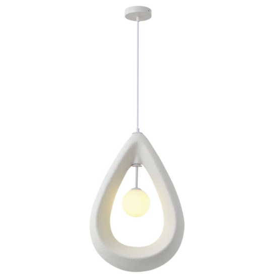 Imagine Lumină suspendată din poliesterină cu un singur corp 1XG9 max 7W 330X200mm alb Arte Illumina Dropa