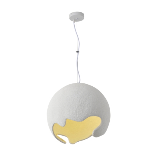 Imagine Lampa suspendată din poliesterină ELIO 1XE27 max 15W 400X400mm albă