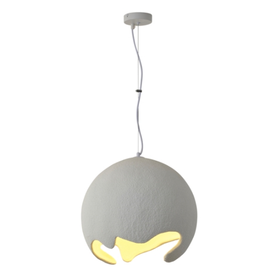 Imagine Lampa suspendată din poliesterină ELIO 1XE27 max 15W 400X400mm albă