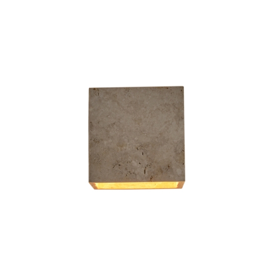 Imagine Aplica de perete Travertin 1XG9 Max 7W 120X120mm Arte Illumina Lito