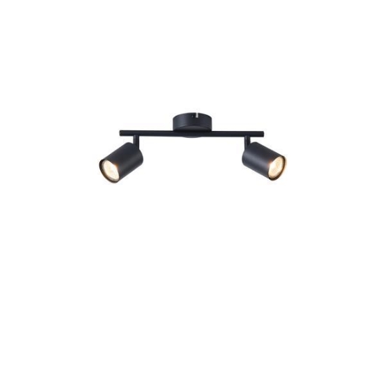 Imagine Spot metal 2light 2xgu10 max 7w 300x130mm negru arte illumina olymp