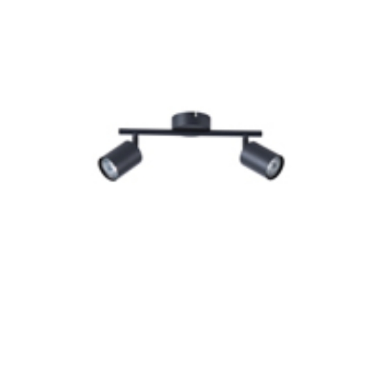 Imagine Spot metal 2light 2xgu10 max 7w 300x130mm negru arte illumina olymp