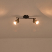 Imagine Spot metal 2light 2xgu10 max 7w 300x130mm negru arte illumina olymp