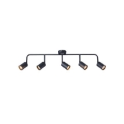 Imagine Spot Metal 5light 5xgu10 Max 7W 800x230mm Negru Arte Illumina Olymp
