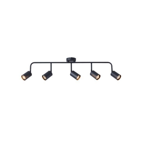 Imagine Spot Metal 5light 5xgu10 Max 7W 800x230mm Negru Arte Illumina Olymp