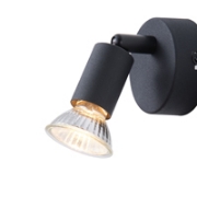 Imagine Spot mobil metal 1XGU10 max 7W 70X70X105mm negru Arte Illumina Vorras