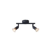 Imagine Spot metal mobil 2 lumini 2xGU10 max 7W 220x80x125mm negru Arte Illumina Vorraș