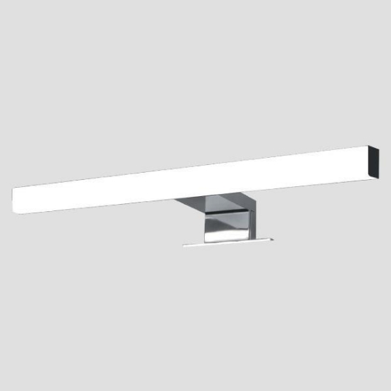 Imagine Pendul pentru baie LED din plastic 5W 450Lm 4000K 300X103X4mm argintiu (2 moduri de montare) Arte Illumina Diplo