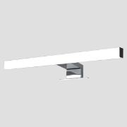 Imagine Pendul pentru baie LED din plastic 7W 650Lm 4000K 500X103X40mm argintiu (2 moduri de montare) Arte Illumina DIPLO