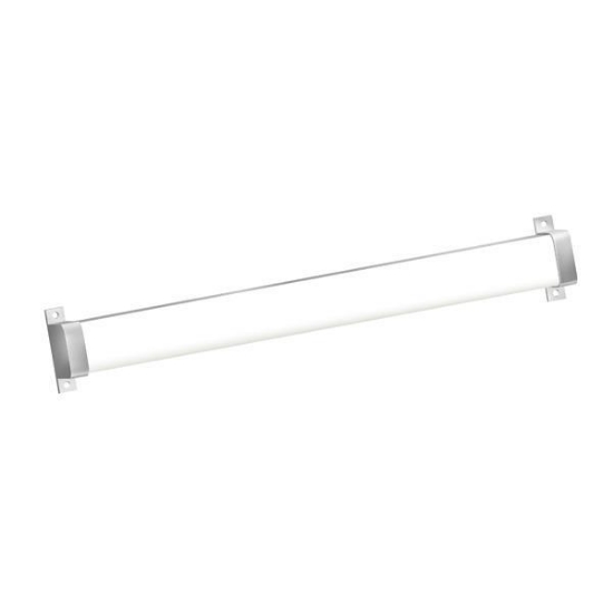 Imagine Pendul pentru baie LED din plastic 15W 1350Lm 3CCT (3000-4000-6000K) 600X60mm IP44 argintiu Arte Illumina Mare
