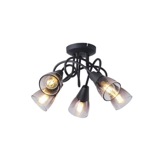 Imagine Spot metal glass 5light 5xe14 max 8w 380x185mm transparent Arte Illumina Classy