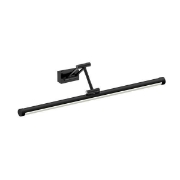 Imagine Pendul pentru baie metal-aluminiu-plastic LED 14W 1260Lm 3CCT (3000-4000-6000K) 600X55mm (bază 80X40mm) IP44 negru Arte Illumina Lano