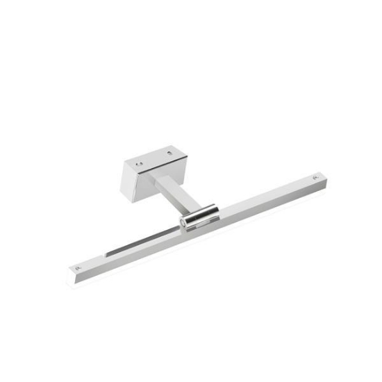 Imagine Pendul pentru baie metal-aluminiu-acril LED 14W 1260Lm 3CCT (3000-4000-6000K) 400X60mm (bază 80X40mm) IP44 argintiu Arte Illumina Feos