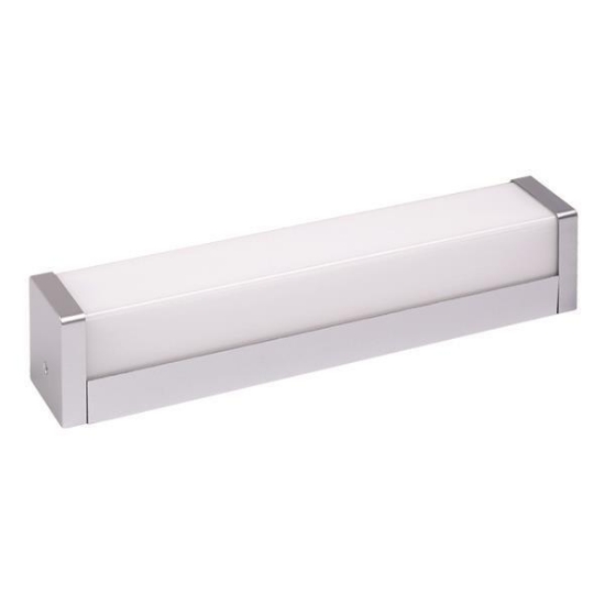 Imagine Candelabru pentru baie din aluminiu și plastic LED 8W 650Lm 4000K 350X60X75mm IP44 argintiu