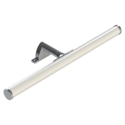 Imagine Candelabru baie aluminiu-plastic LED 6W 600Lm 3000K 400X116X53mm IP44 argintiu Arte Illumina Nero
