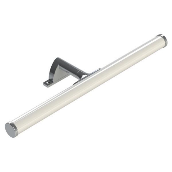 Imagine Candelabru baie aluminiu-plastic LED 6W 600Lm 3000K 400X116X53mm IP44 argintiu Arte Illumina Nero