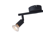 Imagine Spot mobil metal 2 lumini 2xGU10 max 7W 220x80x125mm negru Arte Illumina Vorraș
