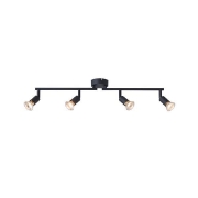 Imagine Spot mobil metal 4Light 4xGU10 Max 7W 600x80x125mm negru Arte Illumina Vorraș