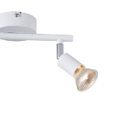 Imagine Spot mobil metal 2 lumini 2xGU10 max 7W 220x80x125mm alb Arte Illumina Vorras